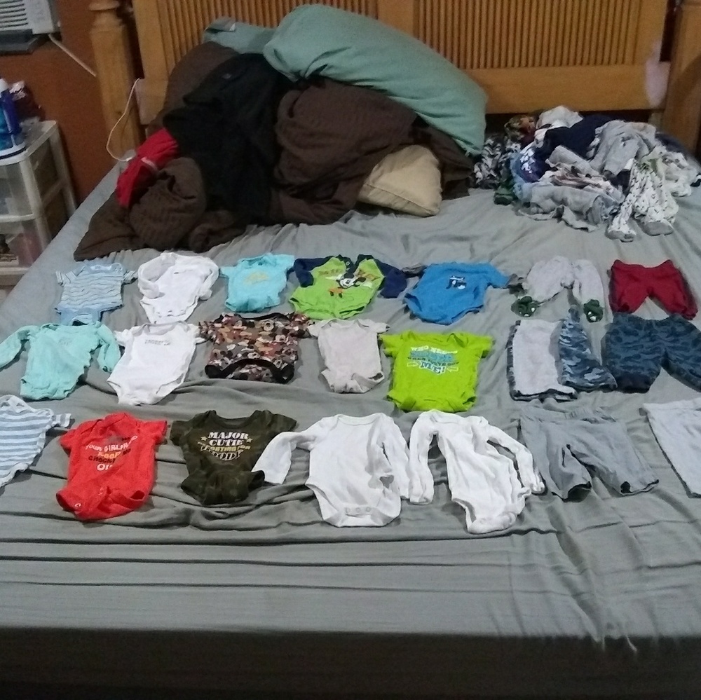 *SOLD* 23 pieces of newborn baby boy clothes